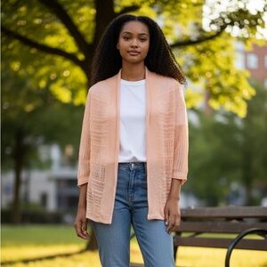 Sonoma NWT lightweight sweater nectar peach perfect for spring office